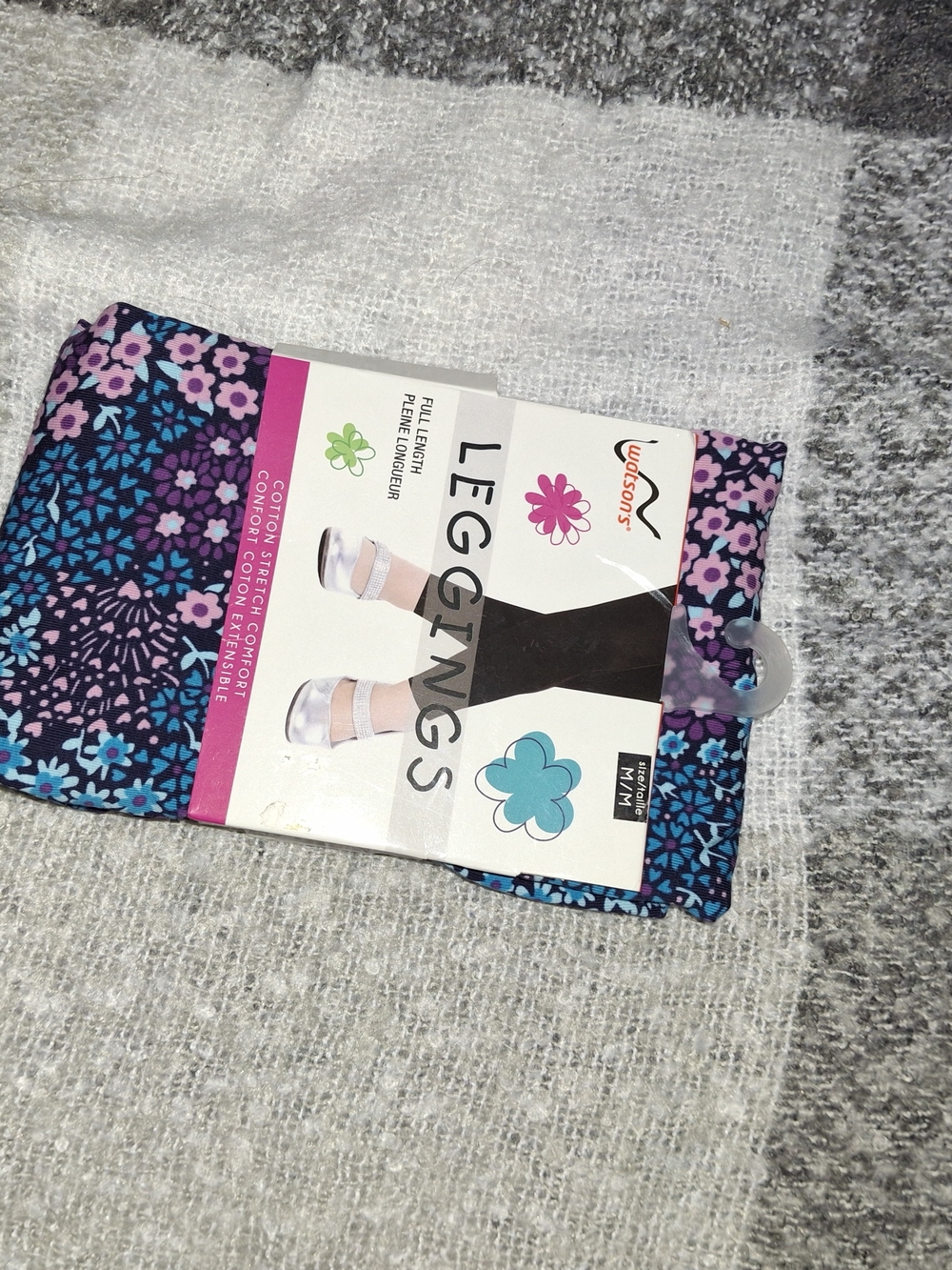 Just Love Kids Floral Leggings - Purple, Blue & Pink